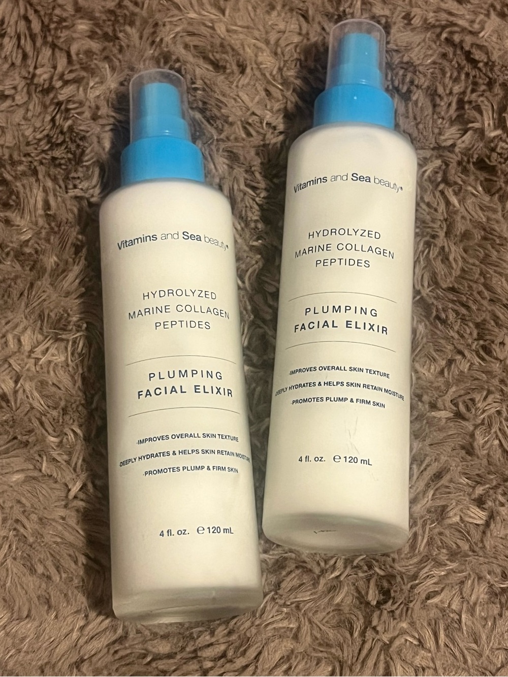 Vitamins & Sea Beauty Hydrolyzed Marine Collagen Peptides Plumping Facial Elixir